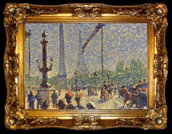framed  Louis Hayet Paris, ta009-2